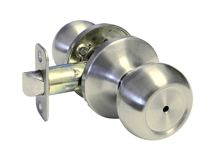 Satin Nickel Finish Round Privacy Door Knob style 5765DC-BK