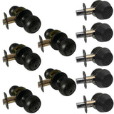 5 pack entry knob and deadbolt combo in matte black finish