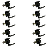 10 pack contractor pack of matte black passage door levers style 8048nbl