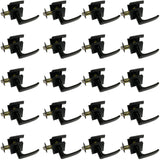 Contractor pack of 20 matte black square passage door levers style 8048nbl