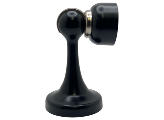 Matte Black Magnetic Door Holder for baseboard or floor mount installation