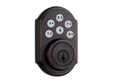 Weiser Venetian Bronze Touch Code Electronic Deadbolt with backup key slot
