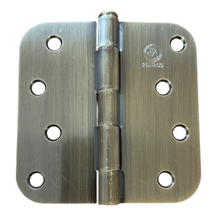 Antique Brass Penrod Brand Door Hinge 4 inch with 5/8 inch radius