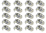 20 Pack of Satin Nickel Round Privacy Door Knobs