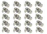 20 Pack of Satin Nickel Round Passage Door Knobs