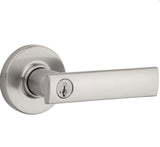 Kwikset Vedani Satin Nickel Smartkey Entry Door Handle