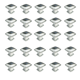 25 Pack of Polished Chrome Square Cabinet Knobs