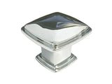 Polished Chrome Square Modern Cabinet Knob