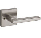Kwikset Halifax passage door lever interior view on a white background