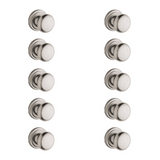 10 Pack of Kwikset Hancock Satin Nickel Passage Door Knobs