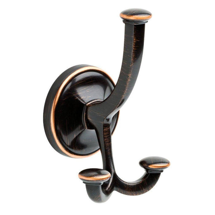 Delta Portman Triple Towel Hook Venetian Bronze with Copper Reveal