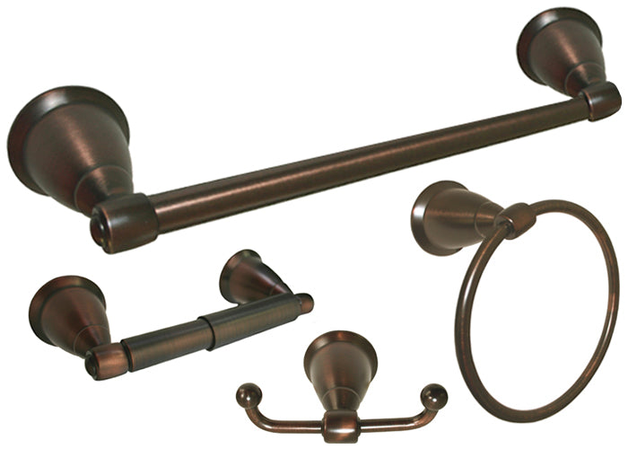 Oil Rubbed Bronze Towel Bar Kit with 24