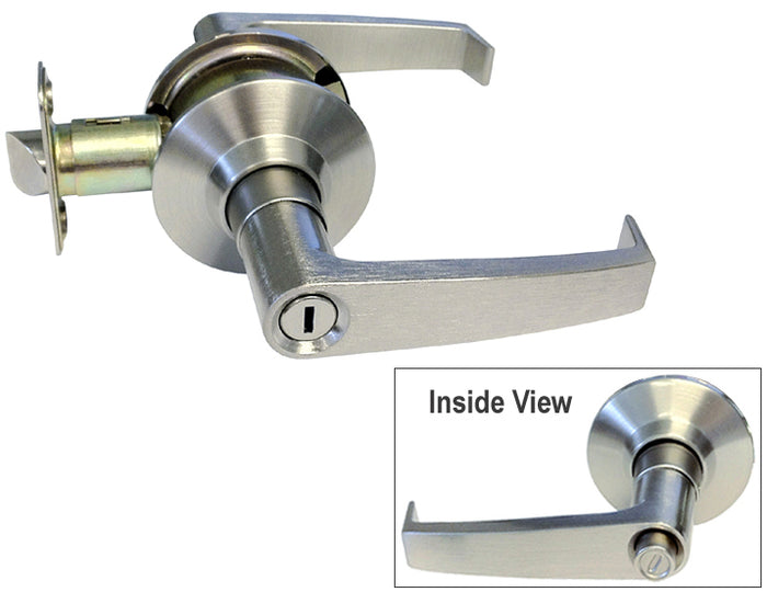 One Action Satin Nickel Lock