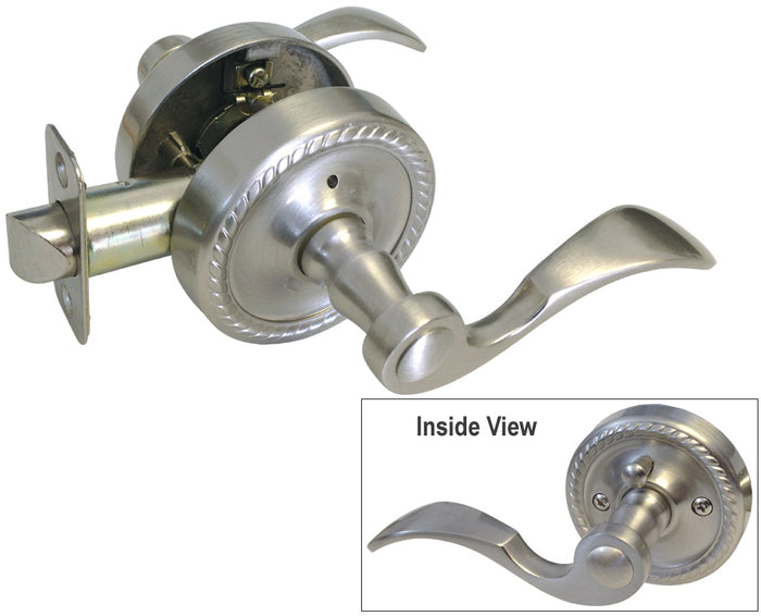 Satin Nickel Privacy Levers- Style: 6300DC
