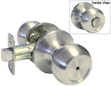 Privacy Satin Nickel Finish Door Knob