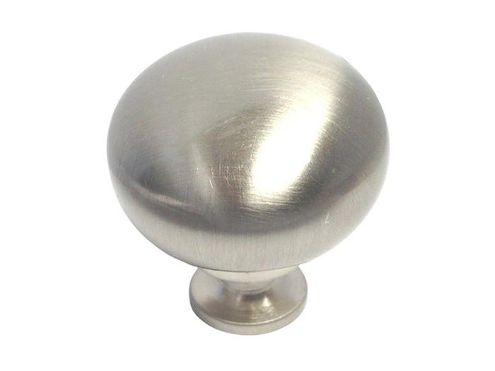 Satin Nickel Round Knob  1 1/4
