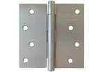 4" Satin Nickel Door Hinges with square corners US15 