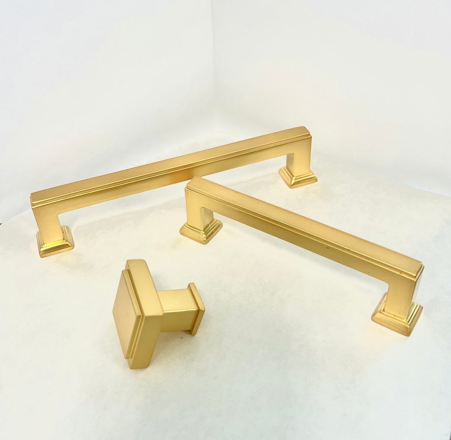 Not Your Grandma's Brass! Modern Brushed and Satin Brass Cabinet Hardware