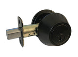 Black Finish Double Cylinder Deadbolt