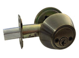 Antique Brass Double Cylinder Deadbolt