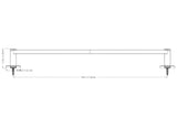 16701-1 Towel bar dimensions