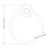 16704 towel ring dimensions