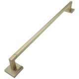 Champagne Bronze Modern Square 24-Inch Towel Bar