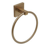 Champagne Bronze Modern Square Towel Ring