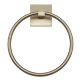 Champagne Bronze Modern Square Towel Ring