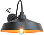 16" Black Dusk to Dawn Barn Light