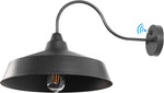 16" Black Dusk to Dawn Barn Light