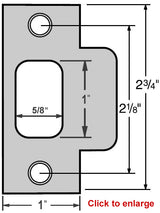 Commercial Satin Chrome Storeroom Door Lever
