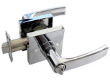 Polished Chrome Square Privacy Door Handle - Style: 8048CR