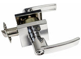 Polished Chrome Square Entry Door Handle- Style: 8048CR