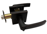 Dark Oil Rubbed Bronze Square Privacy Door Handle- Style: 8048DBR