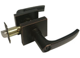 Dark Oil Rubbed Bronze Square Privacy Door Handle- Style: 8048DBR