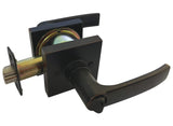 Dark Oil Rubbed Bronze Square Entry Door Handle- Style: 8048DBR