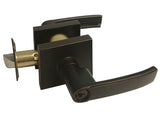 Dark Oil Rubbed Bronze Square Entry Door Handle- Style: 8048DBR