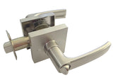 Satin Nickel Square Privacy Door Handle- Style: 8048DC