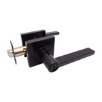 Satin Nickel Square Plate Double Cylinder Deadbolt-80881