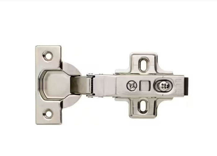 Everbilt 35mm 110 Degree Full Overlay Soft Close Frameless Cabinet Hinge (Pair)