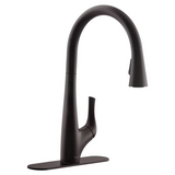 Kohler Bevin Matte Black Pull-Down Kitchen Faucet