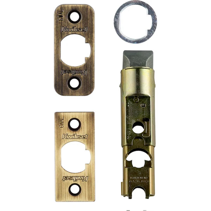 Kwikset door lock Replacement Latch for antique Brass