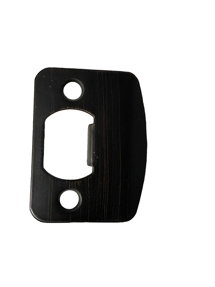 Oil Rubbed Bronze Round Corner  Strike Plate