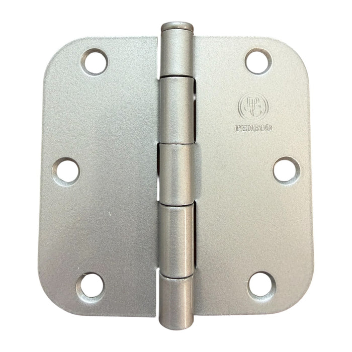 Satin Aluminum Door Hinge on white background