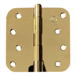 100 Pack of Penrod Bright Brass 4" Door Hinge with 5/8" Radius