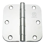 100 Pack of Penrod Bright Chrome 3.5" Door Hinge with 5/8" Radius