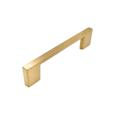 Satin Brass Modern Rectangular 3-3/4" Cabinet Pull