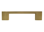 Satin Brass Modern Rectangular 3-3/4" Cabinet Pull