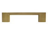 Satin Brass Modern Rectangular 3-3/4" Cabinet Pull